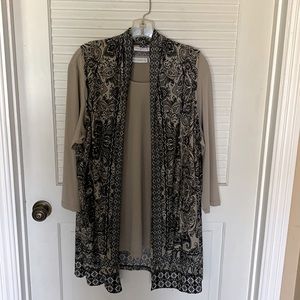 Susan Graver New 2 piece Top & Vest 1X